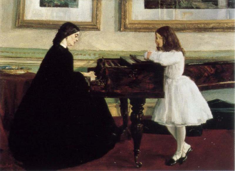 James Mcneill Whistler At the Piano oil painting image